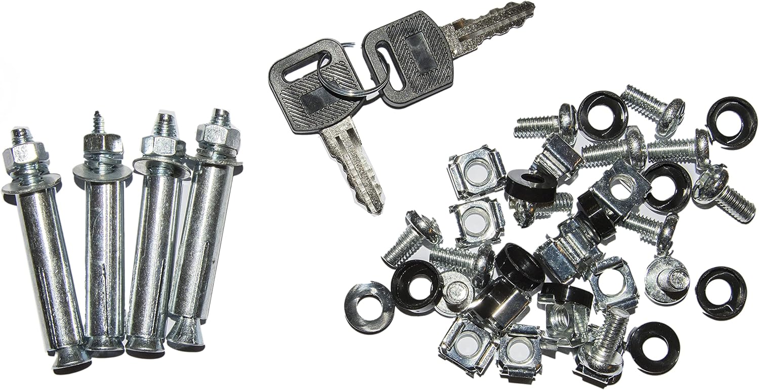 Link LK1909UN - Armadio Rack 19" 9 Unità da Muro, Nero - immagine 7