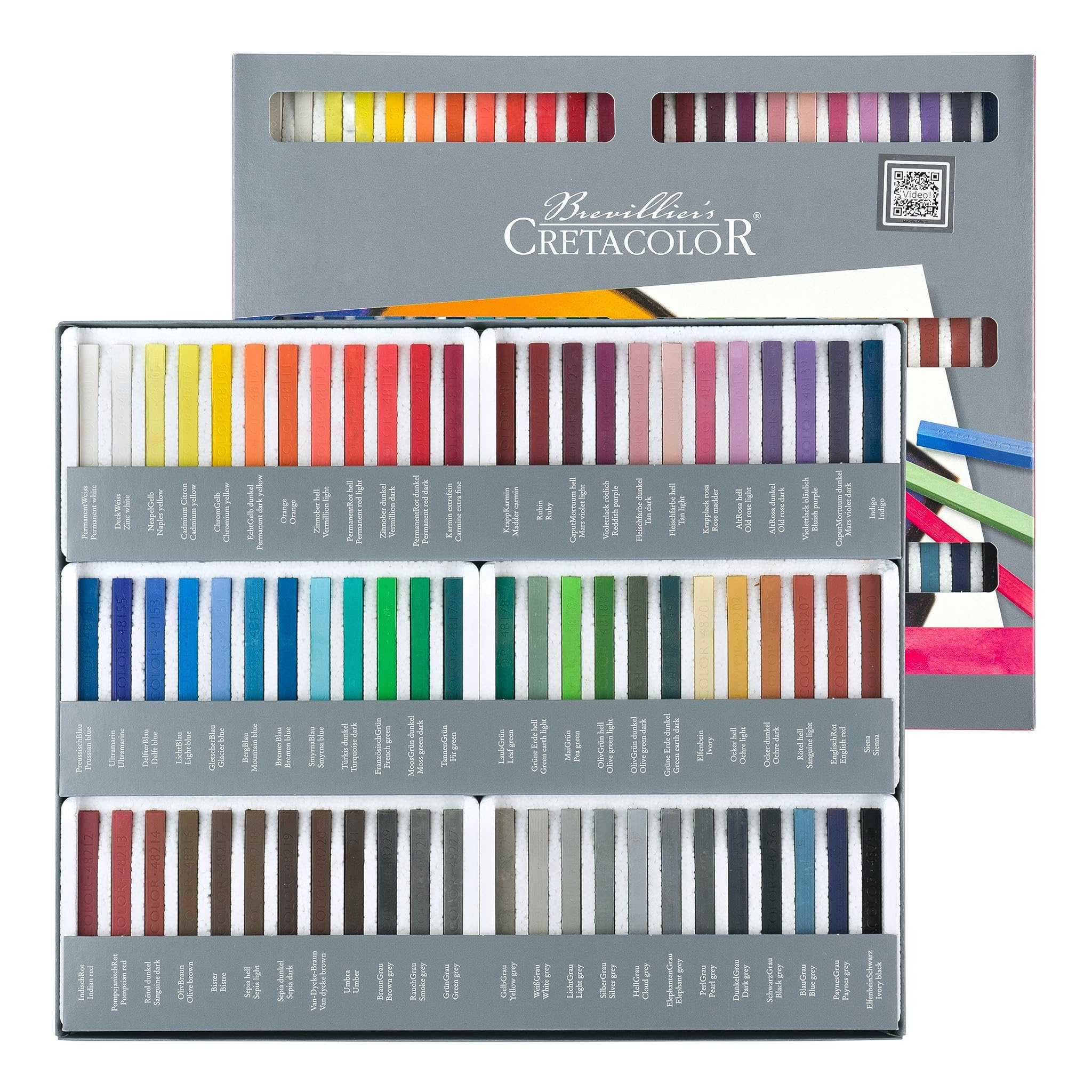 Cretacolor Pastel Carre - C/Board Set Of 72