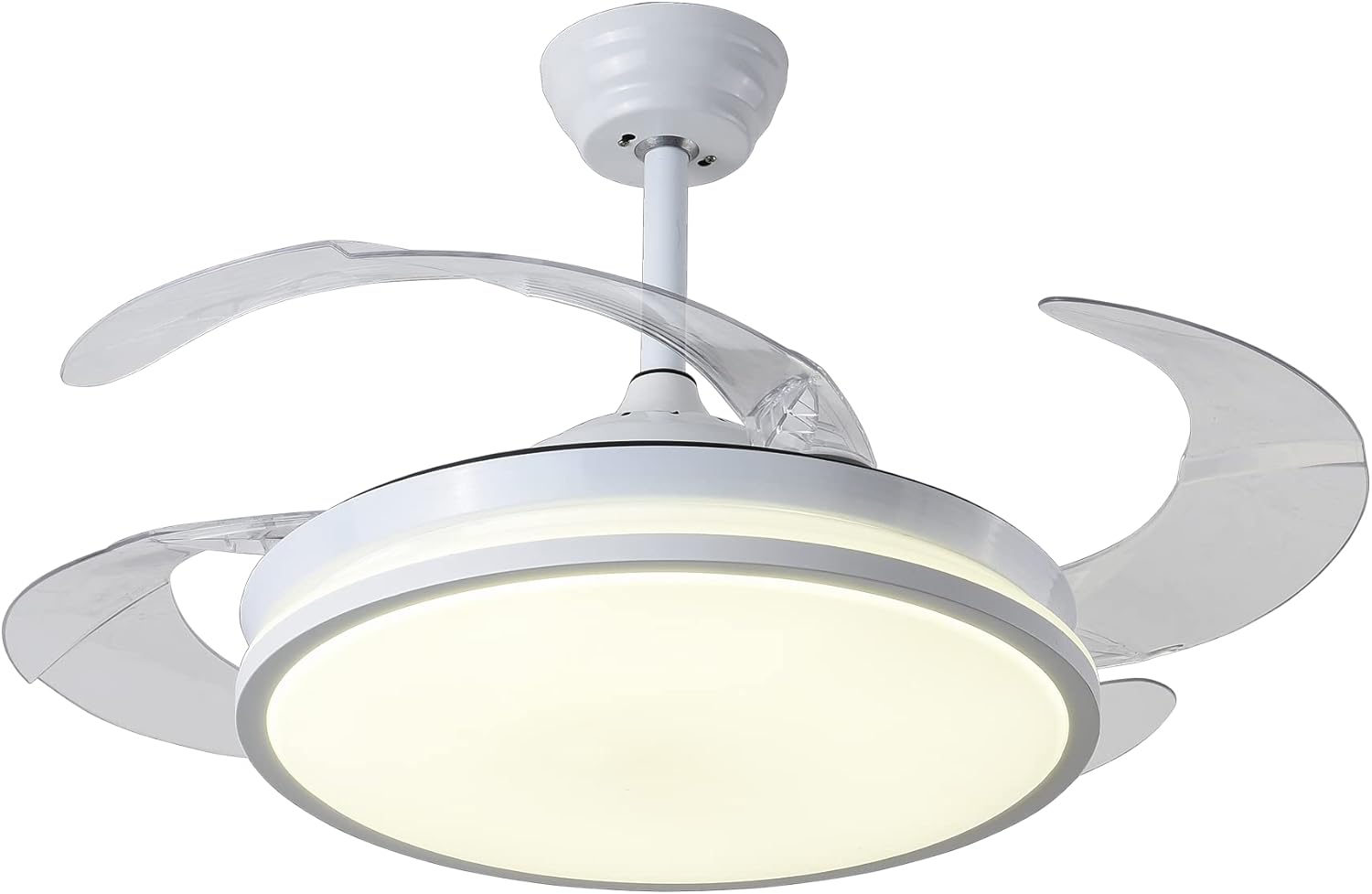 Bel Air Home Ventilatore da Soffitto Dune DC Silenzioso, BIANCO