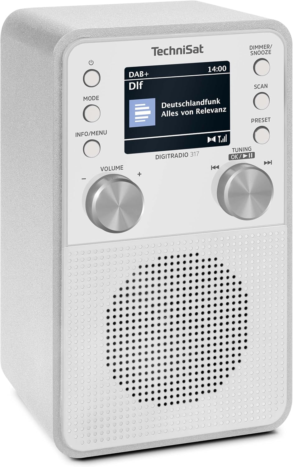 Technisat DIGITRADIO 317 - Radio DAB+ FM 3 Watt, Bianco - immagine 1