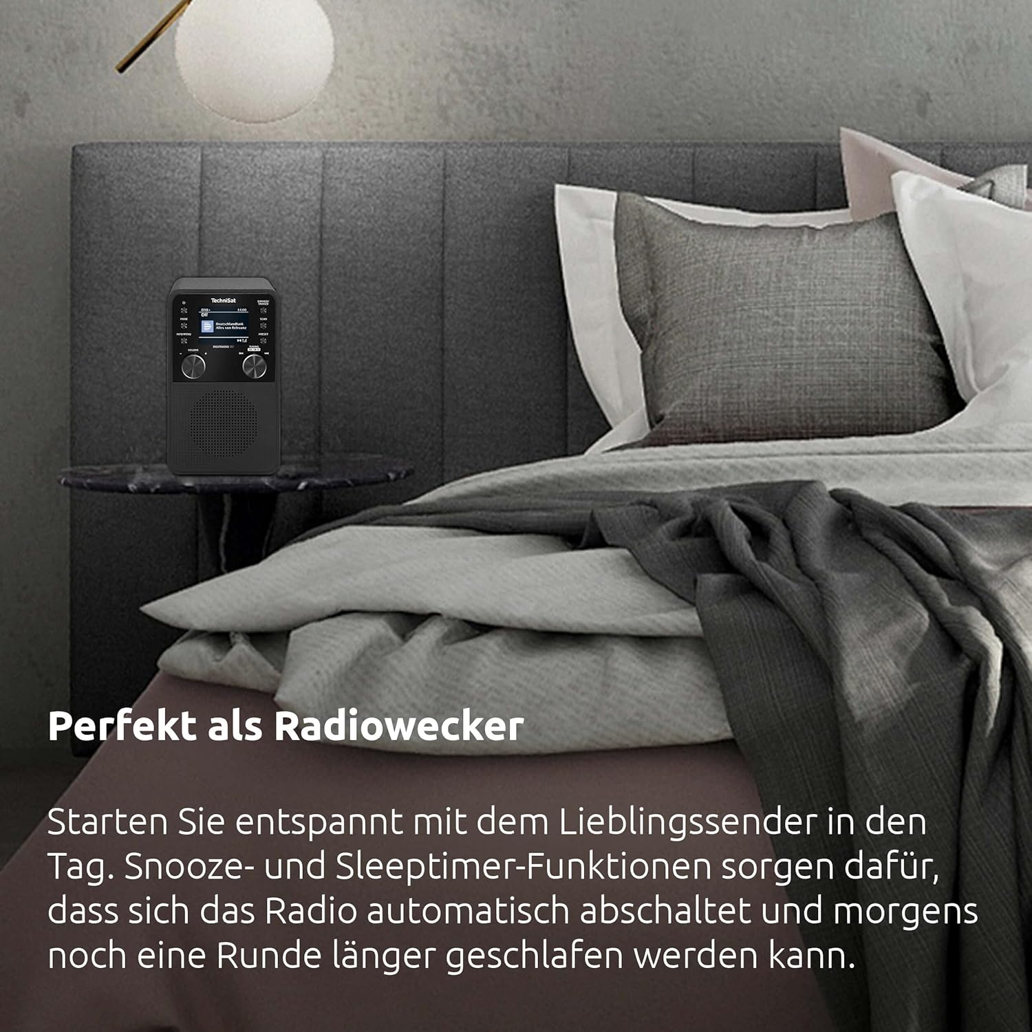 Technisat DIGITRADIO 317 - Radio DAB+ FM 3 Watt, Bianco - immagine 3