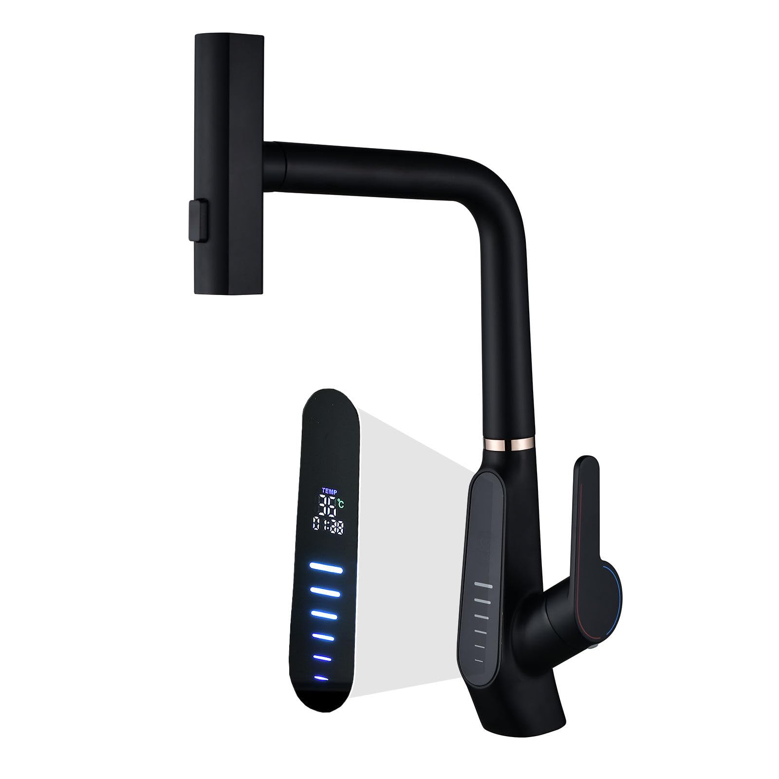 Beith Rubinetto Cucina a Cascata con Doccetta Estraibile