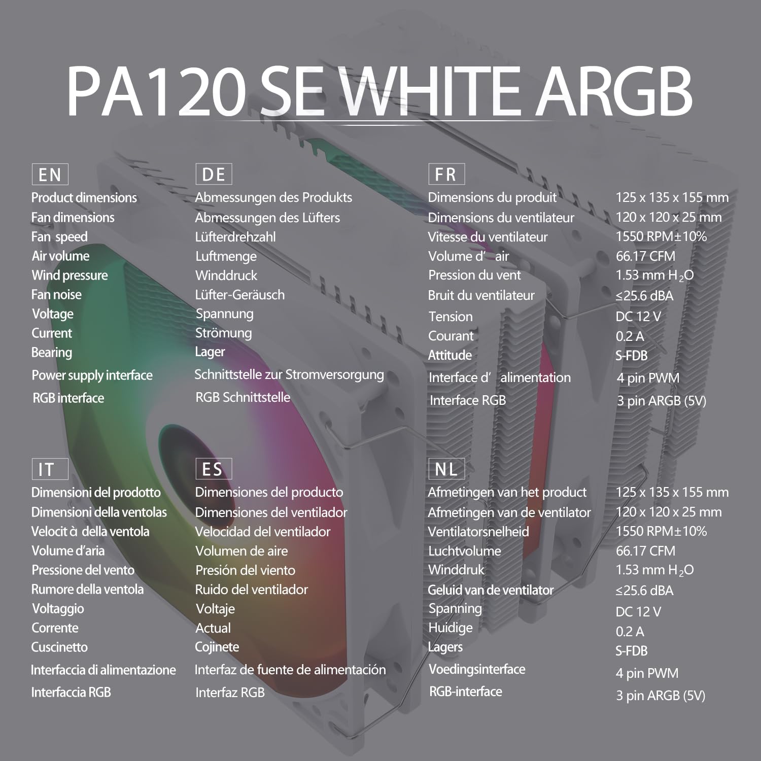 Peerless Assassin 120 SE White ARGB CPU Dual Tower - immagine 6