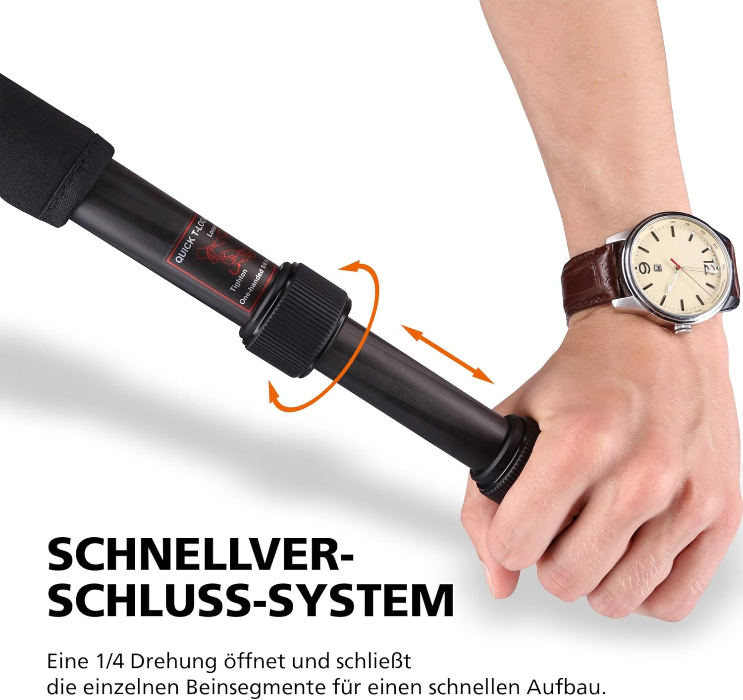 Rollei CT-5C - Treppiede Compatto con Testa a Sfera, Nero - immagine 6