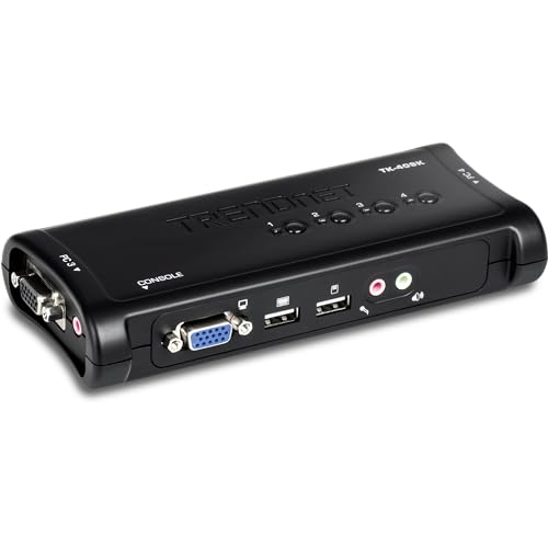 TRENDnet TK-409K, Kit switch KVM 4 porte USB con audio