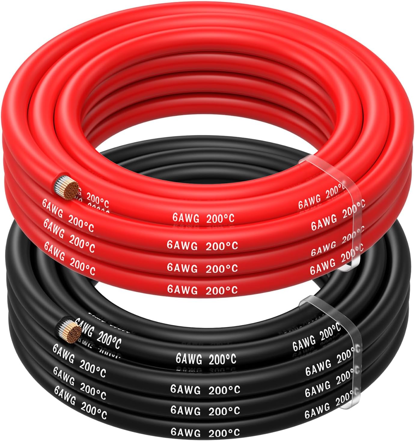 Mmobiel Cavo Elettrico Silicone AWG 6, 2,5m - immagine 1