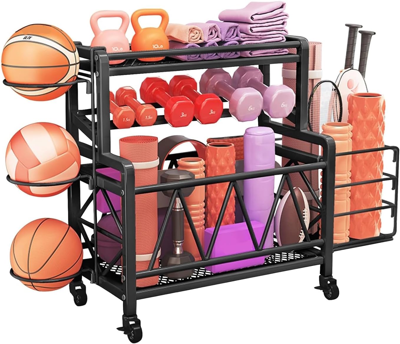 Rastrelliera per Manubri con Ruote - immagine 1