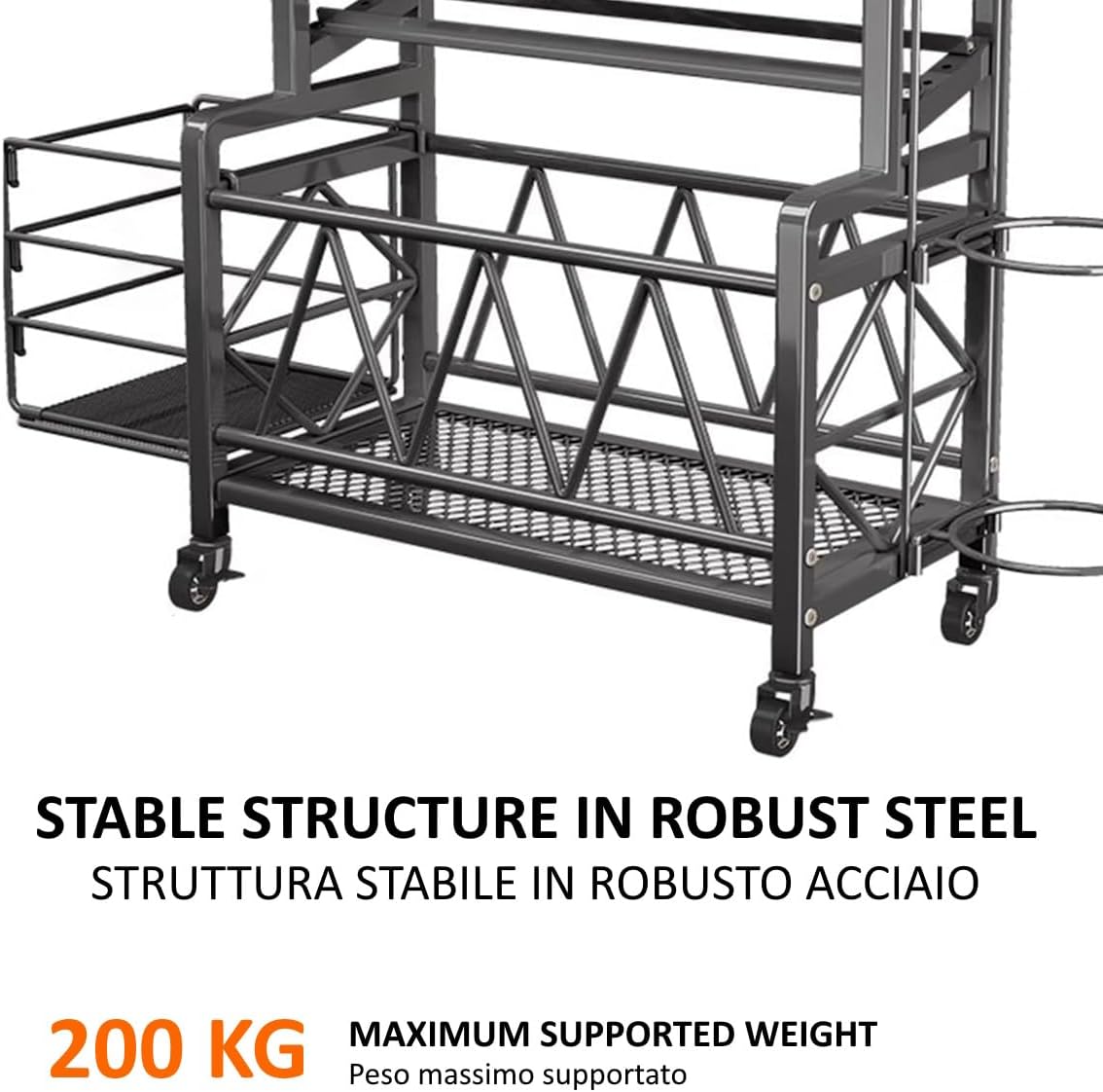 Rastrelliera per Manubri con Ruote - immagine 4