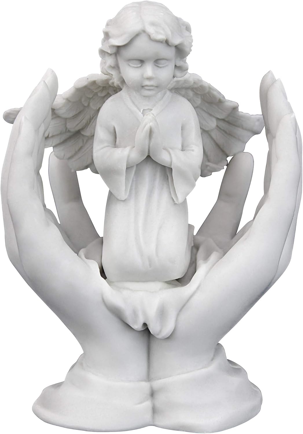 Design Toscano Statua in Marmo Sintetico Preghiere di Un Angelo - immagine 2