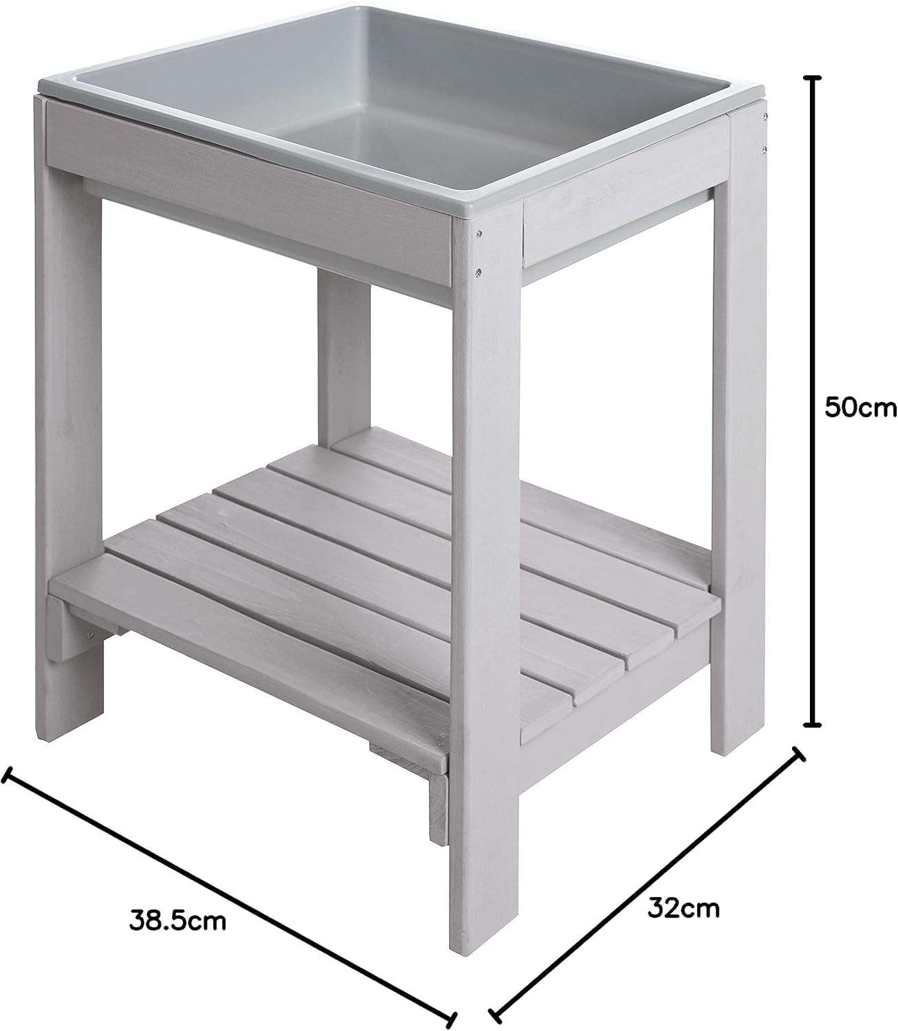 Roba Tavolo da Gioco per Bambini Acqua e Sabbia, Grigio - immagine 3