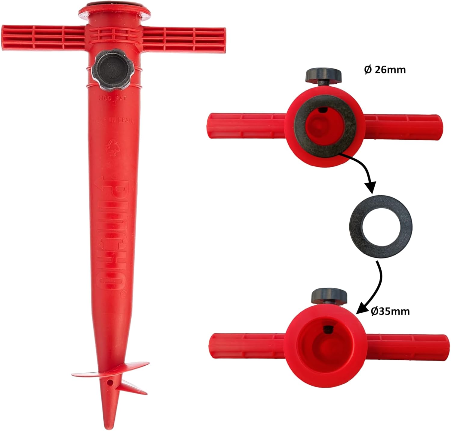 Pincho - Supporto per Ombrellone da Spiaggia con Vite di Fissaggio - immagine 3