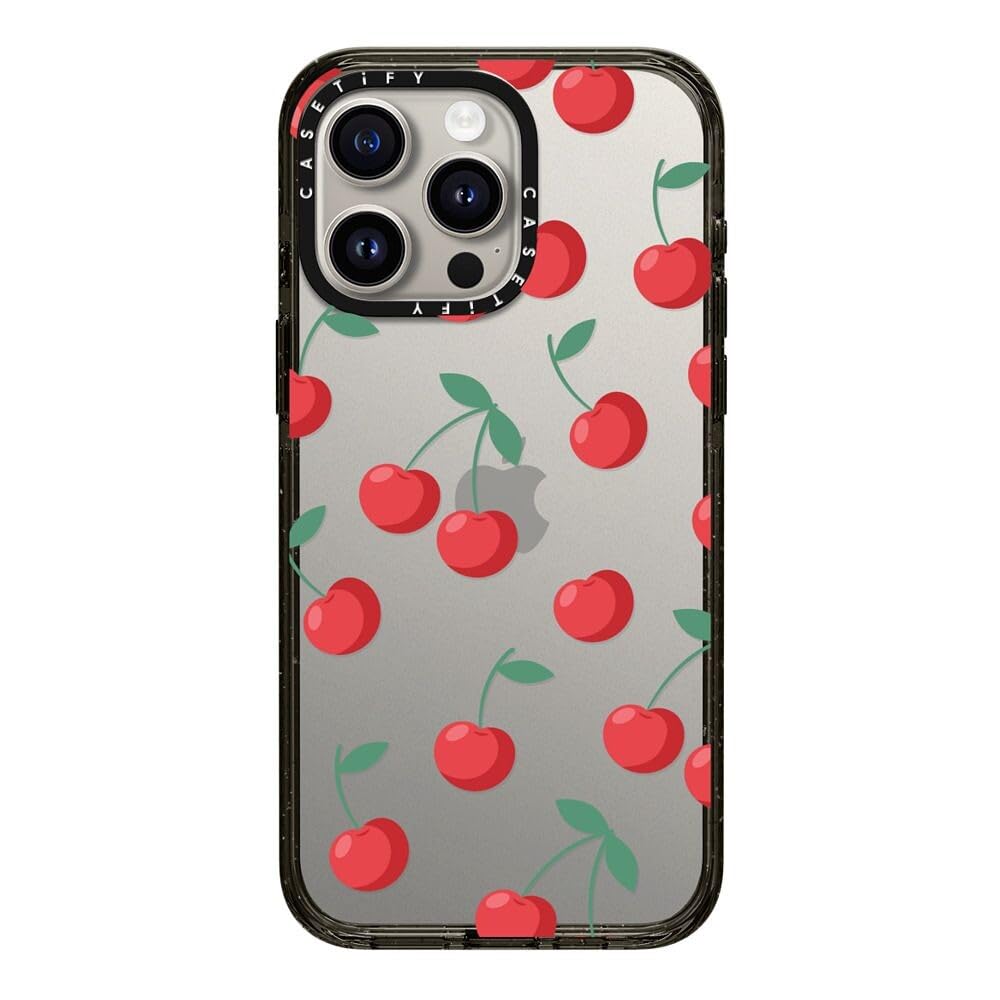 Casetify Impact - Custodia iPhone 15 Pro Max, Ciliegie