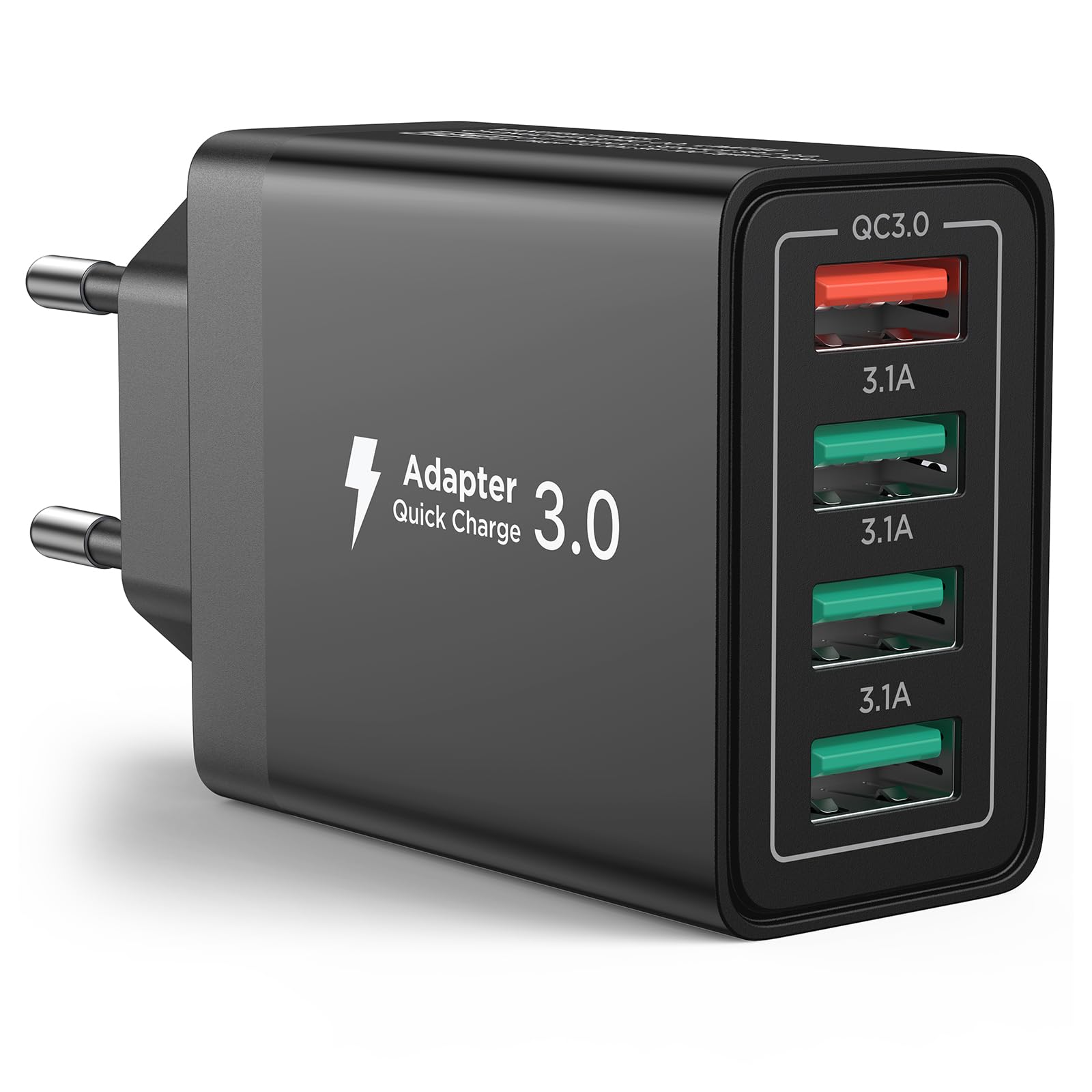 Caricatore USB 4 Porte 40W QC 3.0