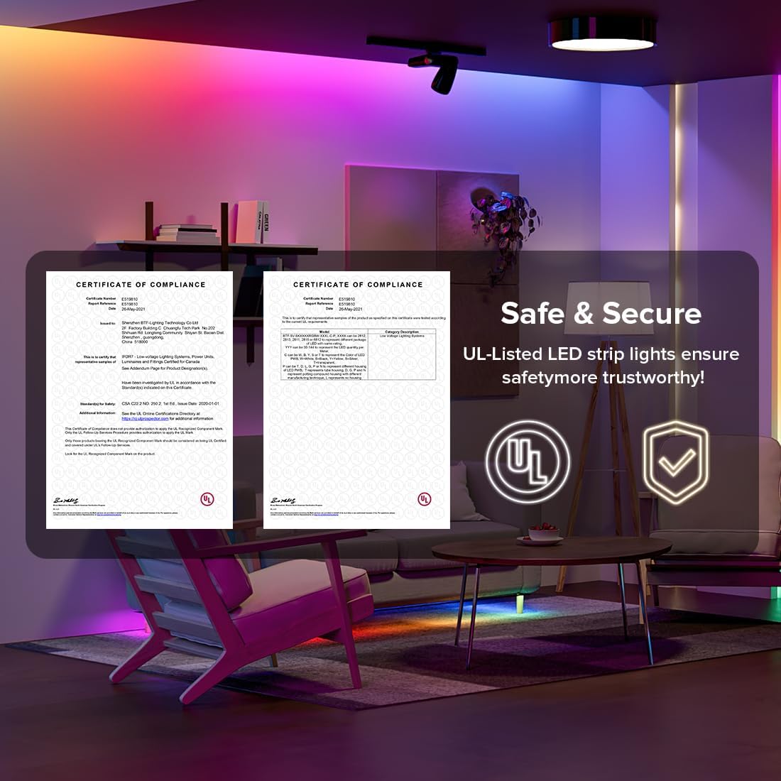 Btf-lighting SK6812RGBW Striscia LED 5m - immagine 2