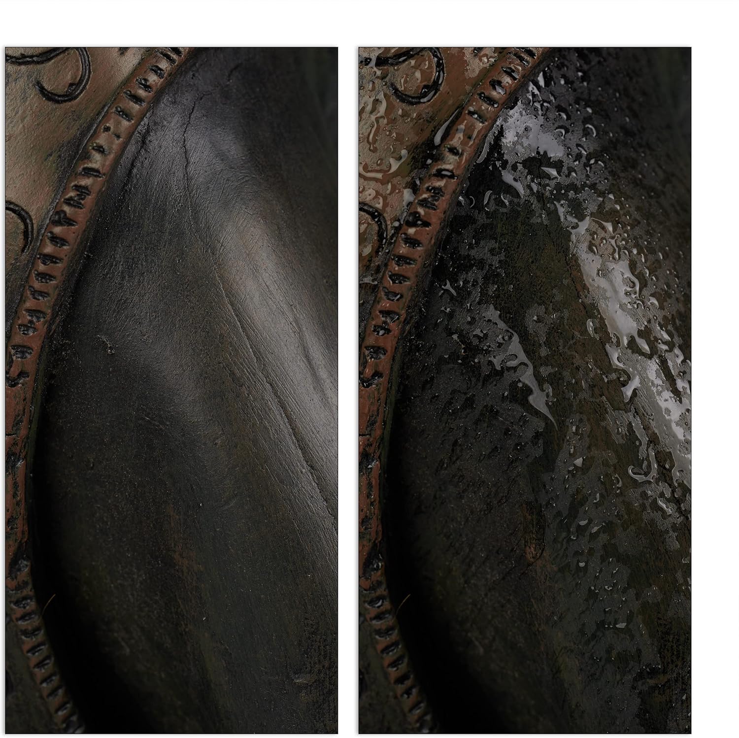 Relaxdays Statua Buddha con Testa Piegata XL 60cm - immagine 6