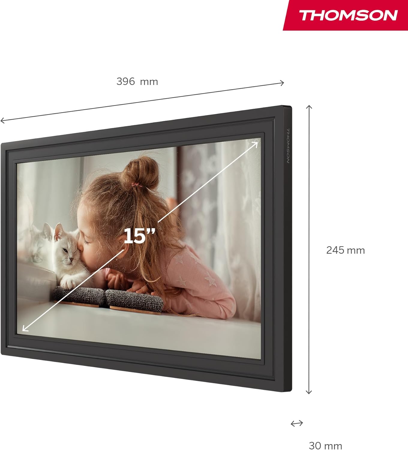 Thomson Cornice Digitale 15 Pollici Full HD Nera - immagine 2