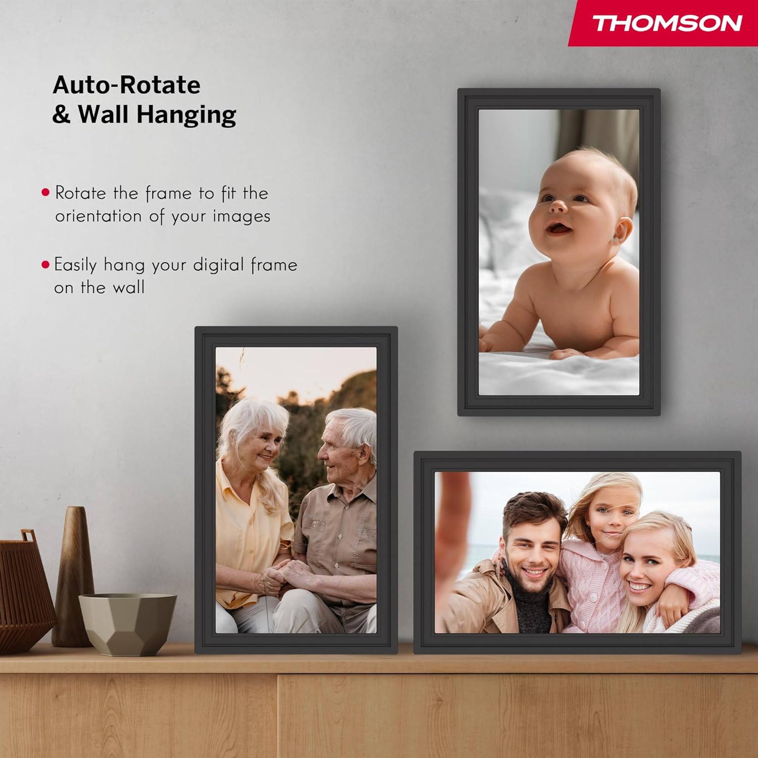 Thomson Cornice Digitale 15 Pollici Full HD Nera - immagine 7