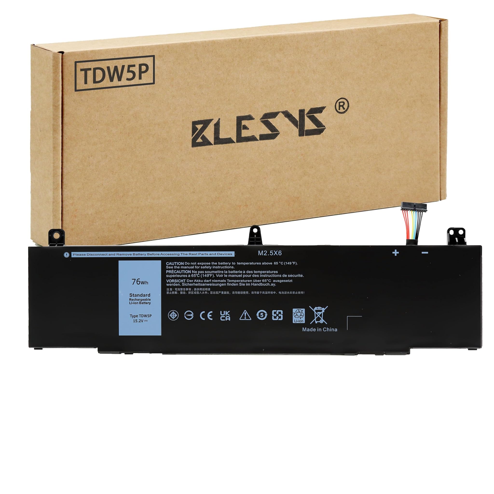 Blesys TDW5P Batteria per Dell Alienware 13 R3