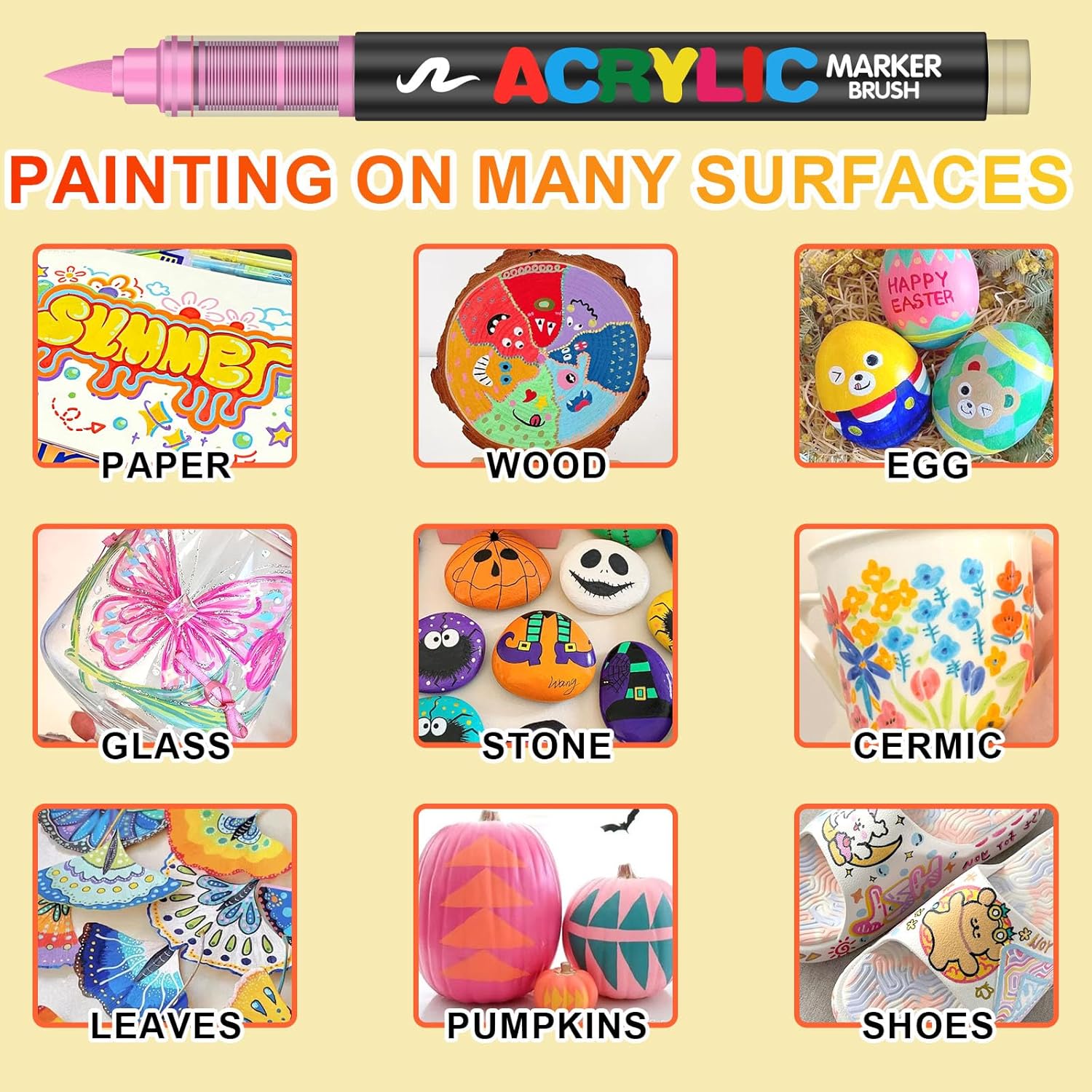 Laconile Set 288 Pennarelli Acrilici Brush Pen - immagine 3