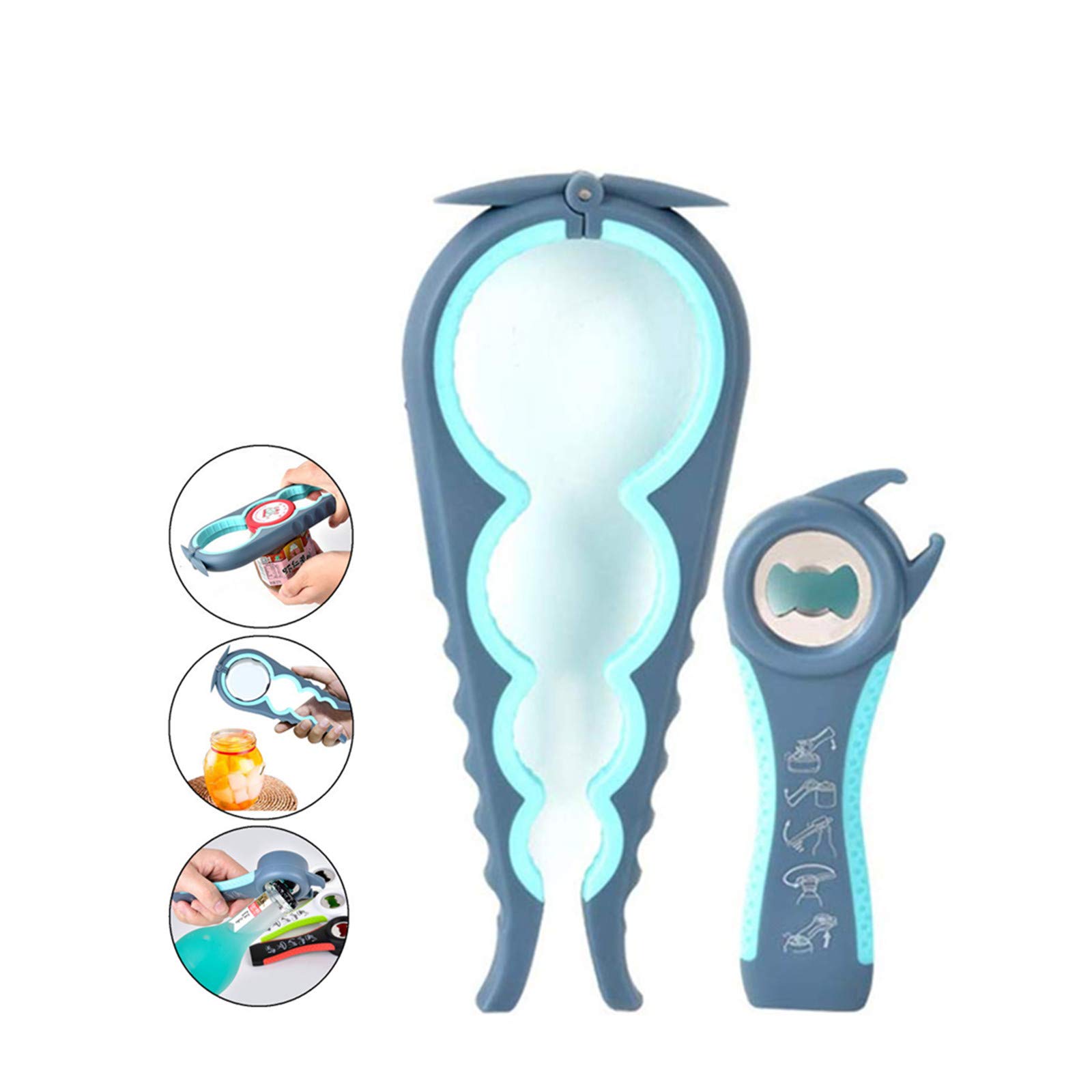 Kit Apribottiglie Easy Jar - Multifunzione 5in1 e 4in1