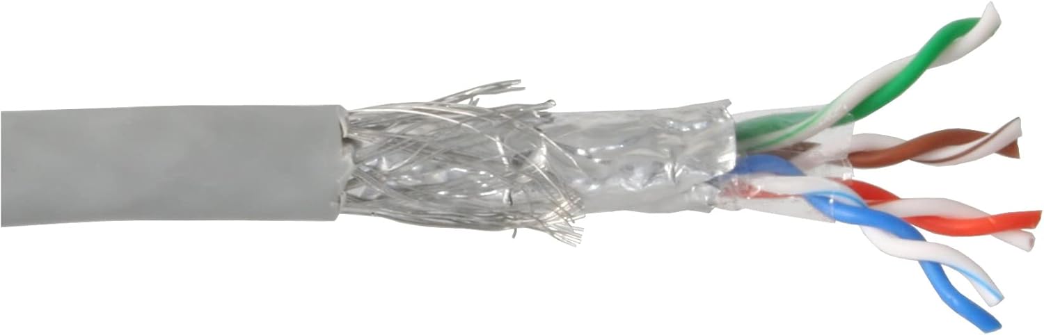 Inline Cavo LAN Cat.5E S/FTP 100M Grigio - immagine 1