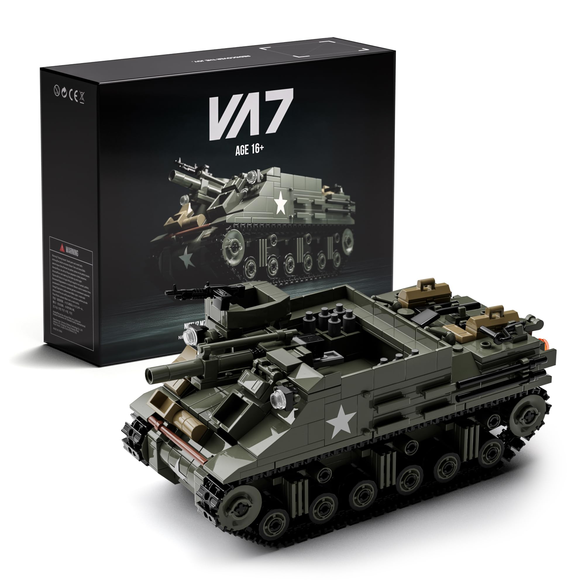 Nifeliz M7 Priest - Set Modello Militare WW2 646 pezzi