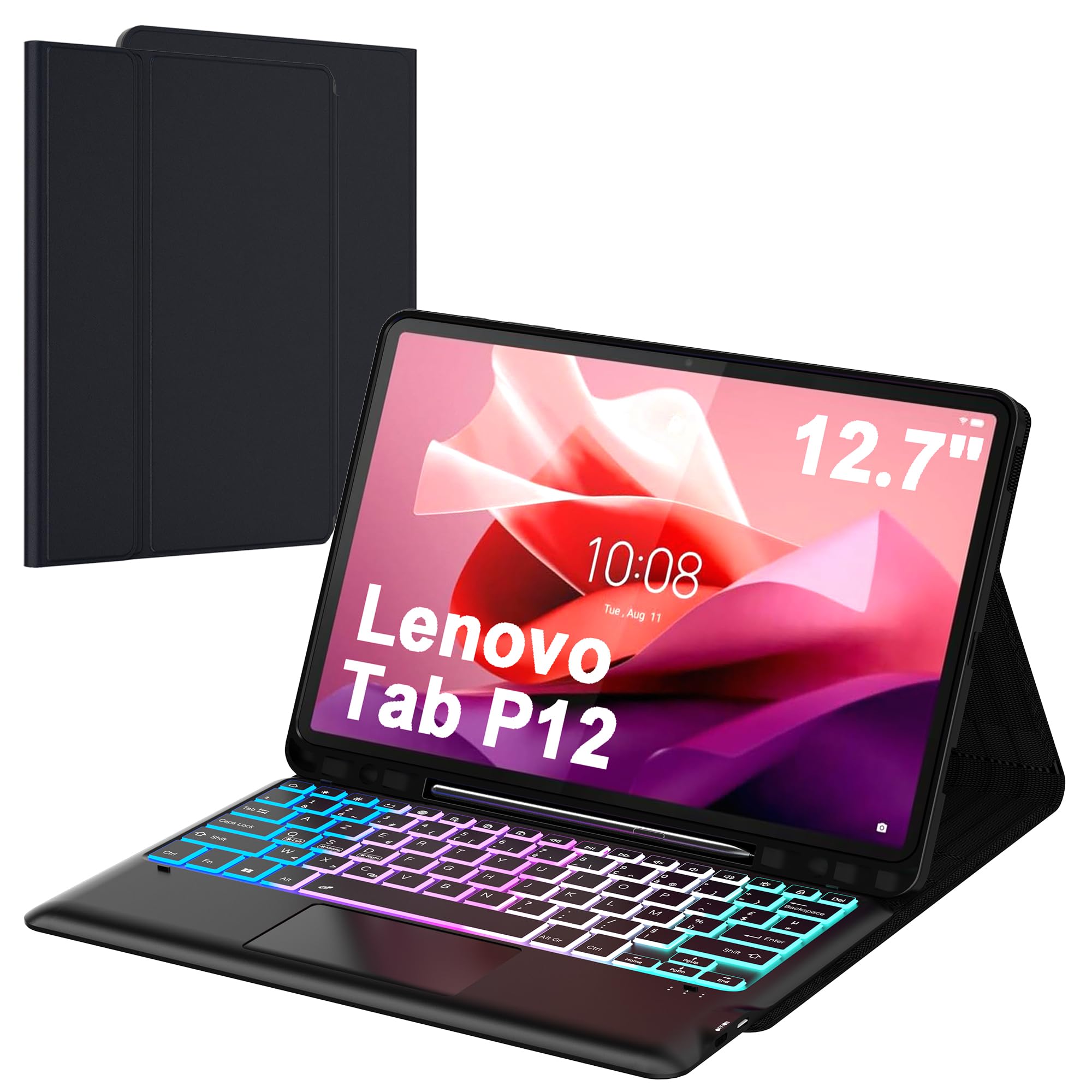 Cover Tastiera Azerty Francese per Lenovo Tab P12 12.7"