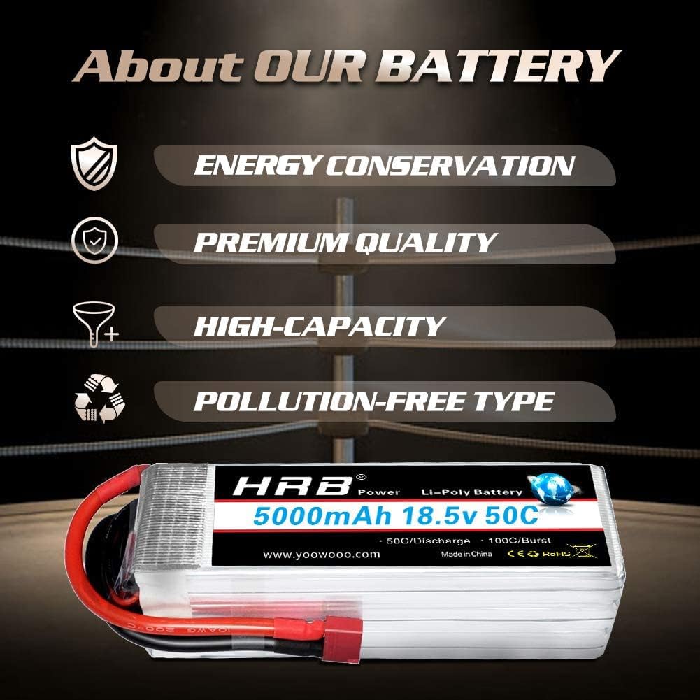 HRB Batteria Lipo 5000mAh 18.5V 50C 5S - immagine 3
