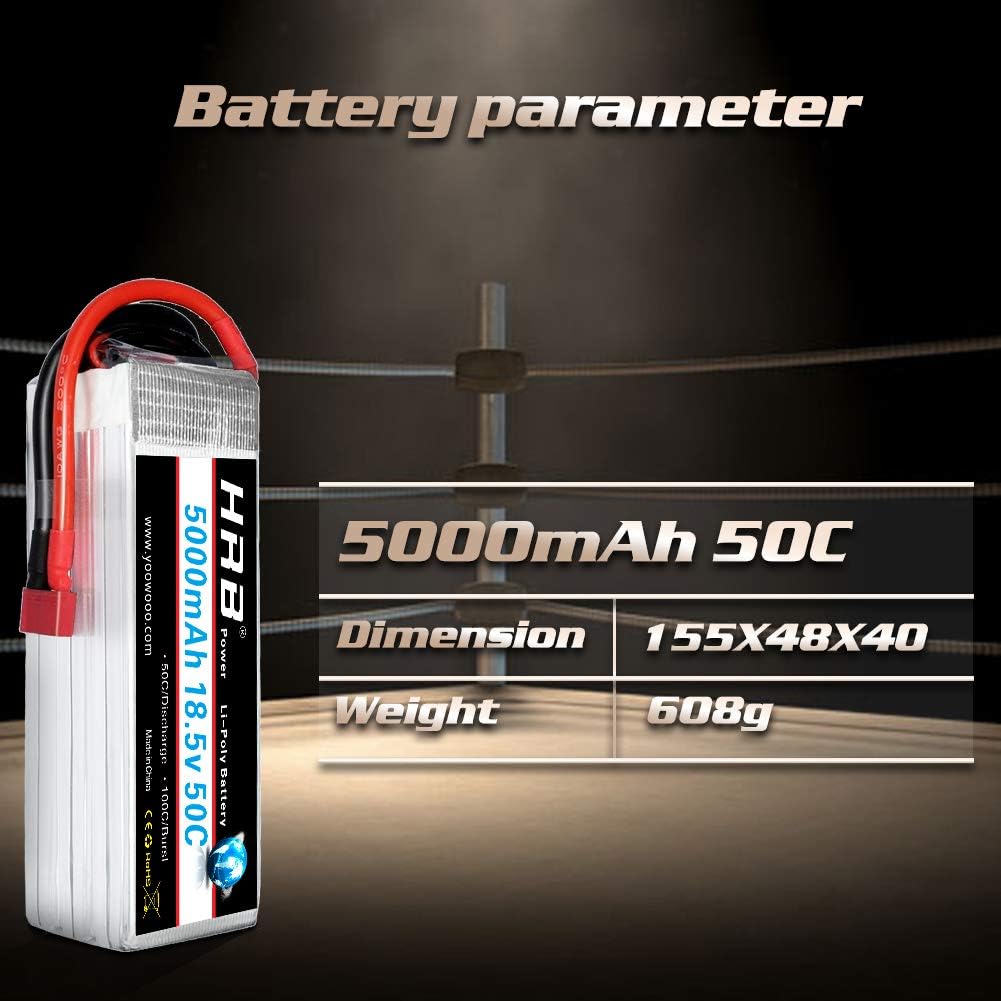 HRB Batteria Lipo 5000mAh 18.5V 50C 5S - immagine 5