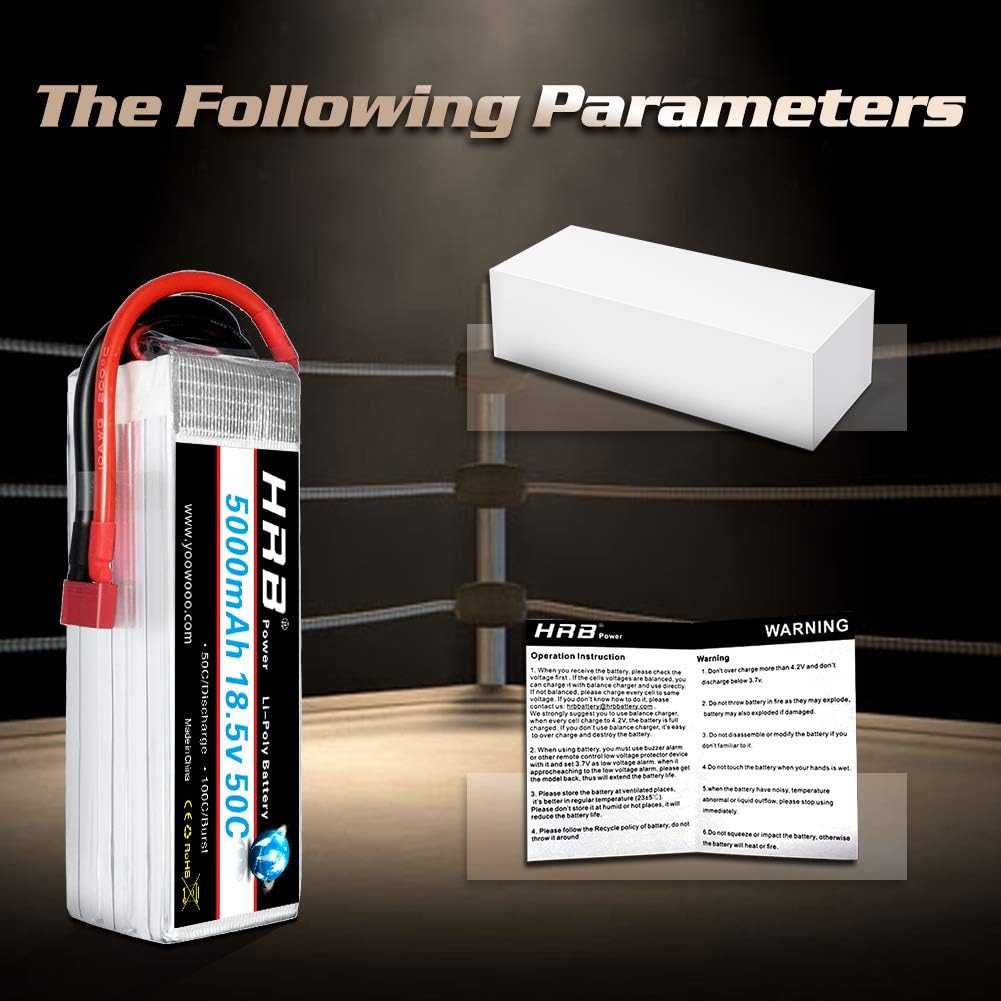 HRB Batteria Lipo 5000mAh 18.5V 50C 5S - immagine 6