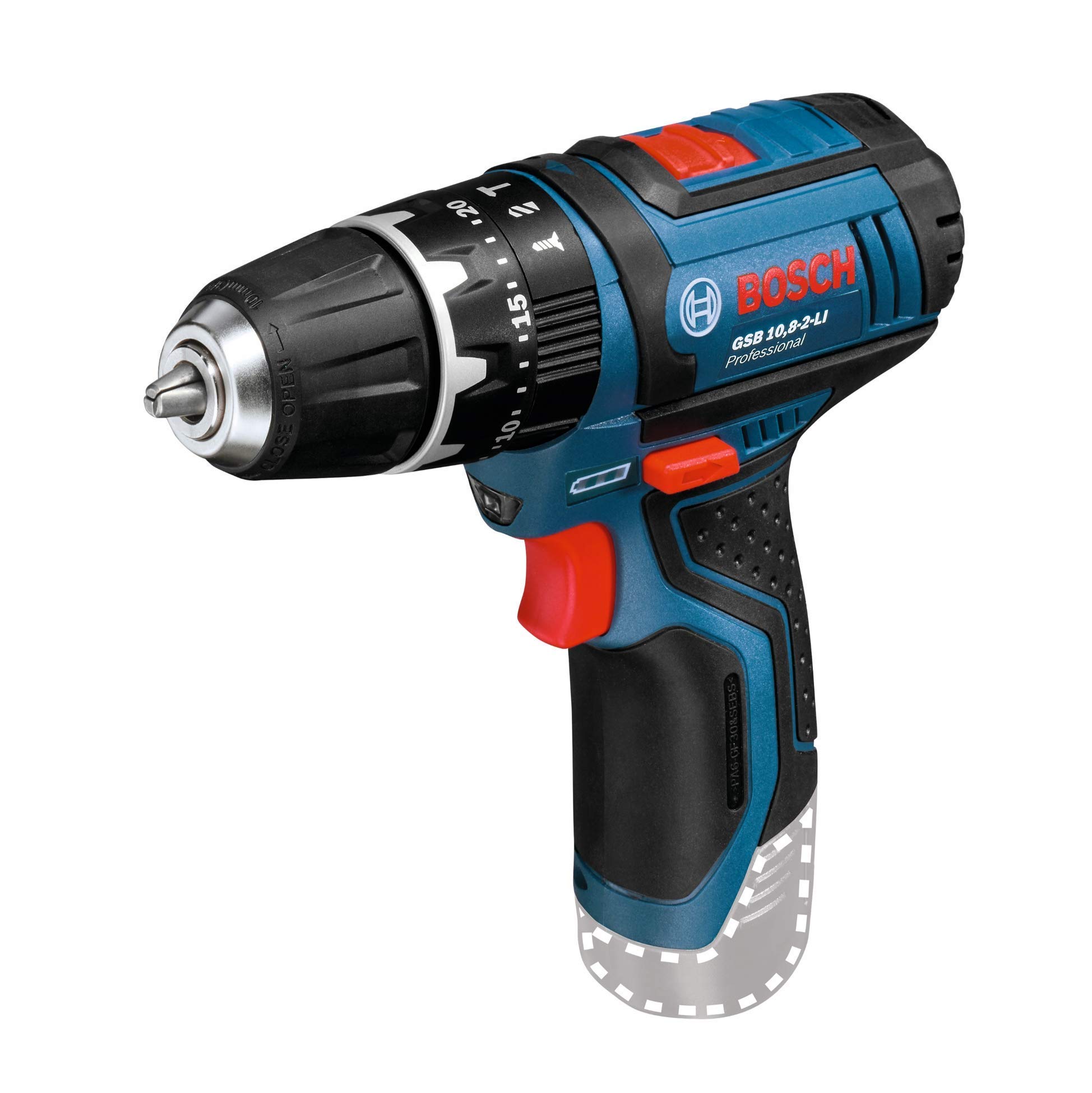 Bosch Professional GSB 12V-15 - Trapano-Avvitatore a Percussione