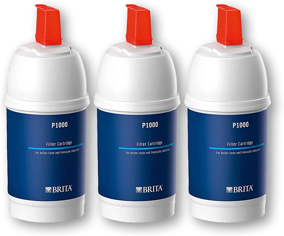 3 filtri per acqua Brita P1000, per rubinetti con filtro Brita