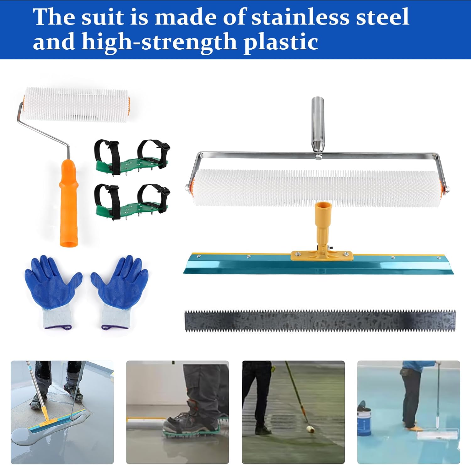 Set Attrezzi Autolivellanti per Cemento - immagine 2