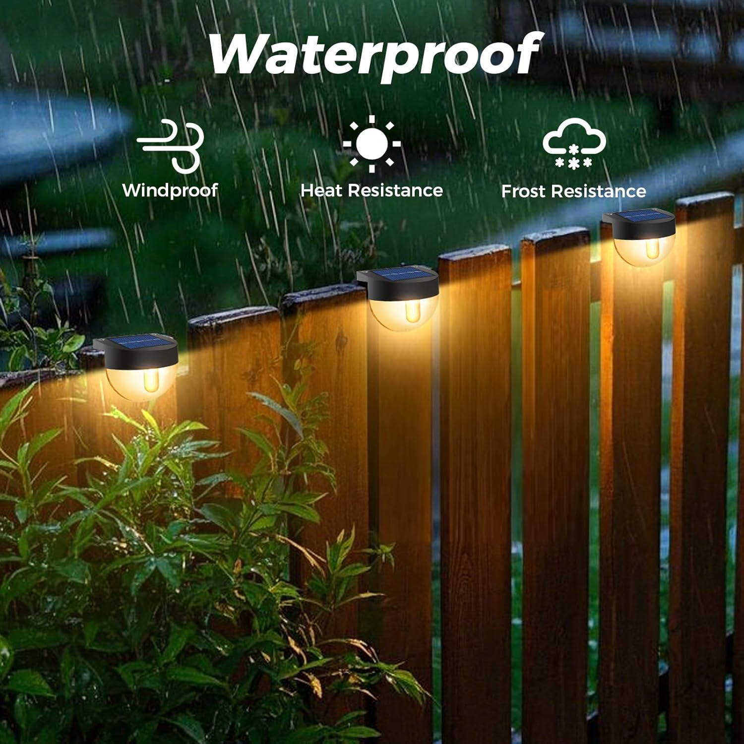 Btfarm 8 Lampade Solari da Giardino LED, Bianco Caldo - immagine 3