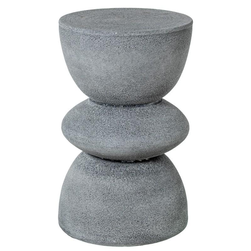 Drw Piedistallo in Ceramica Grigio Scuro Sabbia