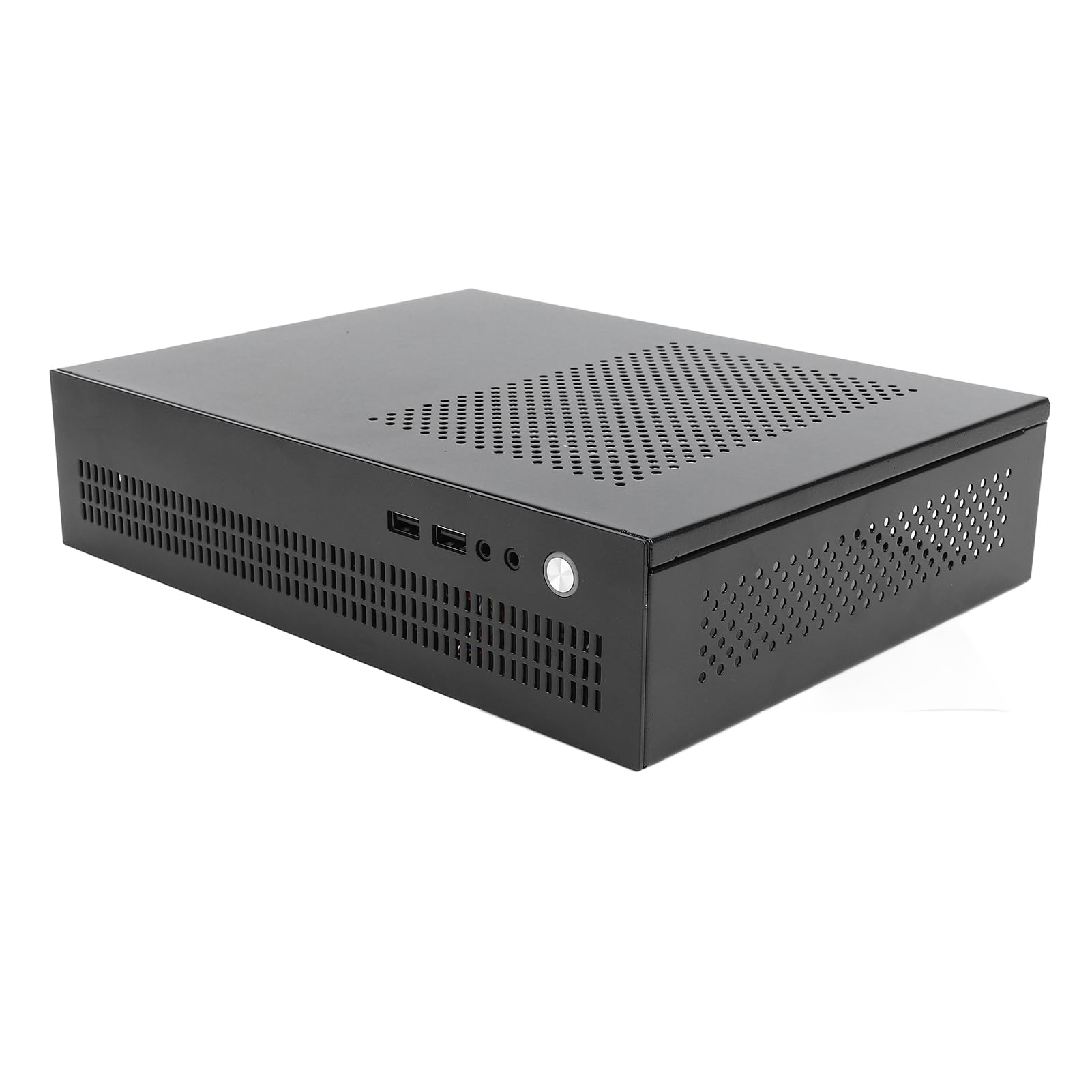 Elprico Custodia PC Mini Tower in Acciaio, Nero