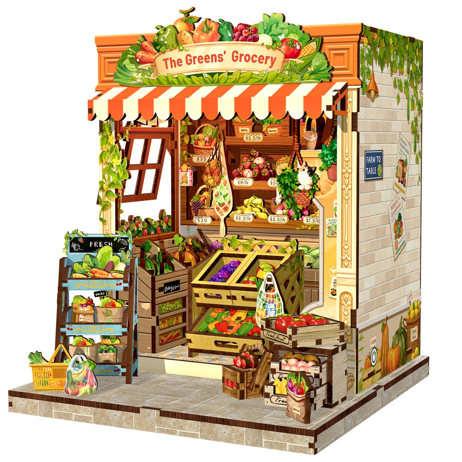 Fsolis Book Nook - Casa delle Bambole in Miniatura