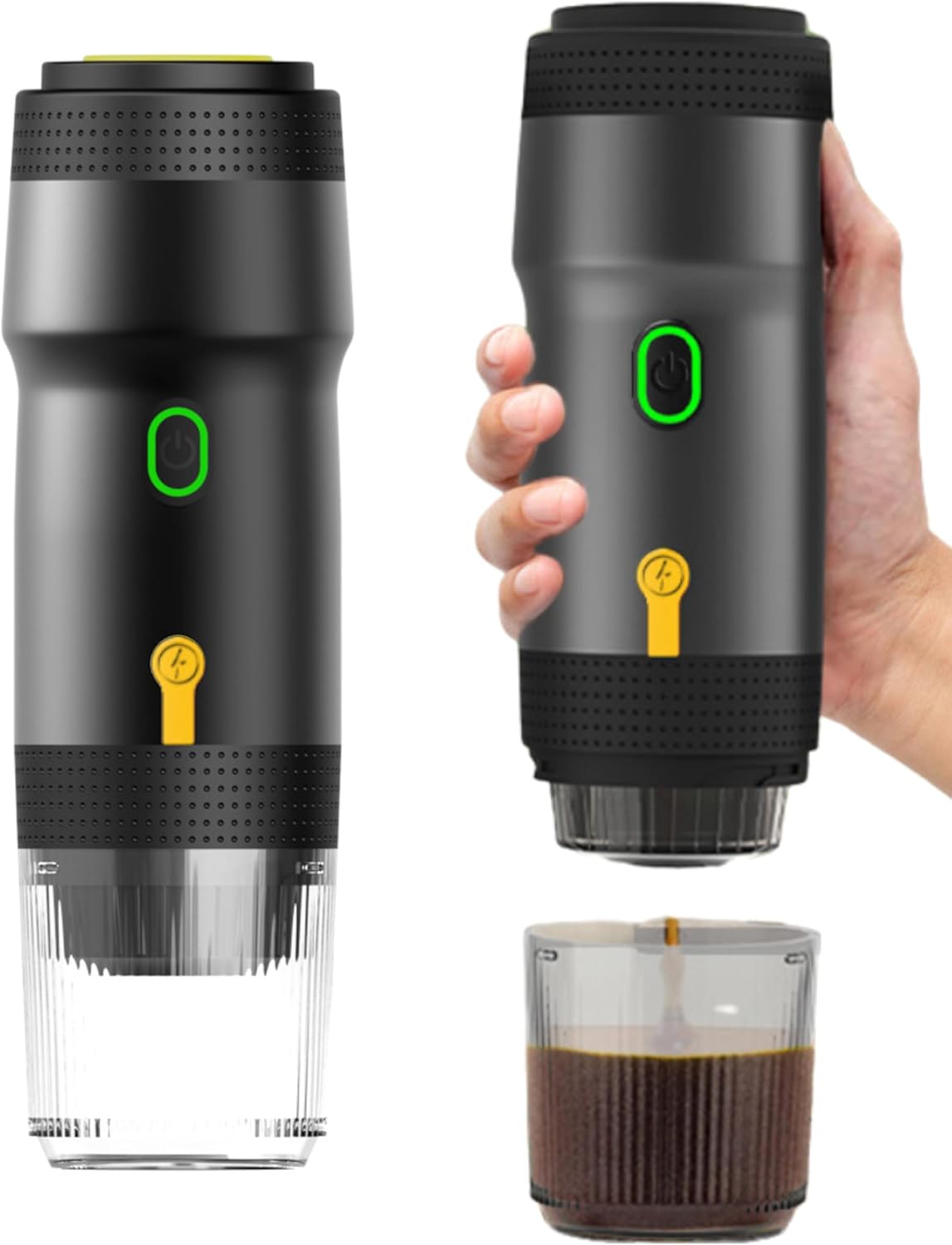 Bewinner Macchina Caffè Espresso Elettrica 3 in 1 Portatile