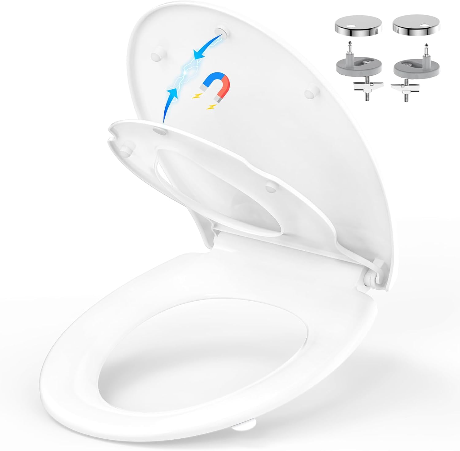 Yeaupe Pro Sedile WC Universale O-Forma, Bianco