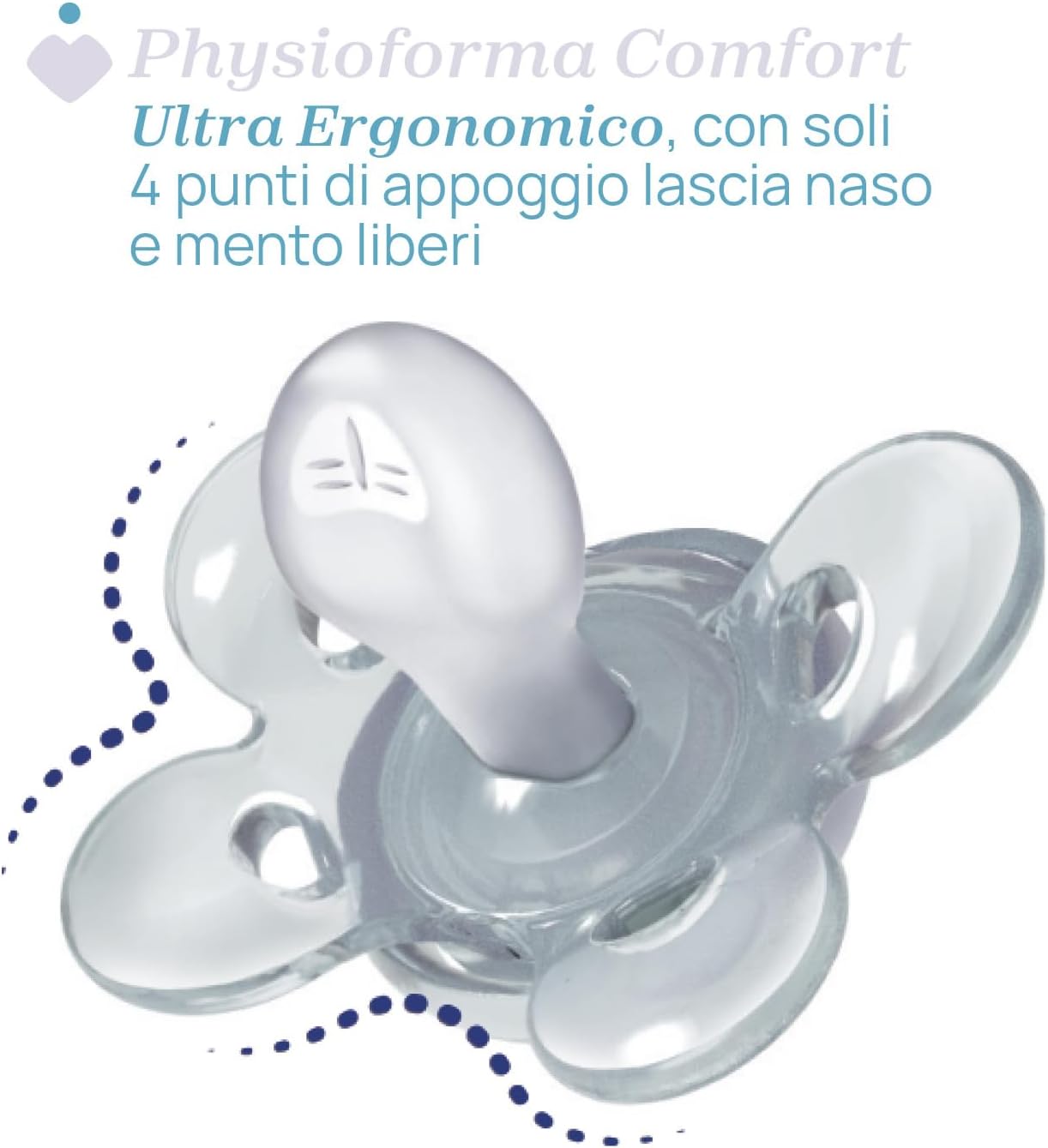 Chicco PhysioForma Succhietto Comfort 6-16 Mesi, Azzurro - immagine 3
