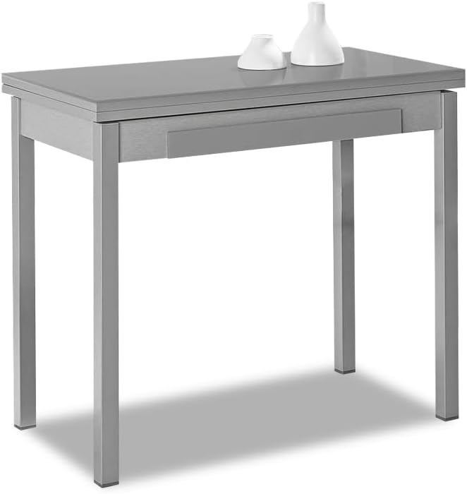 ASTIMESA Tavolo da cucina tipo libro grigio 80 x 40 cm - immagine 1