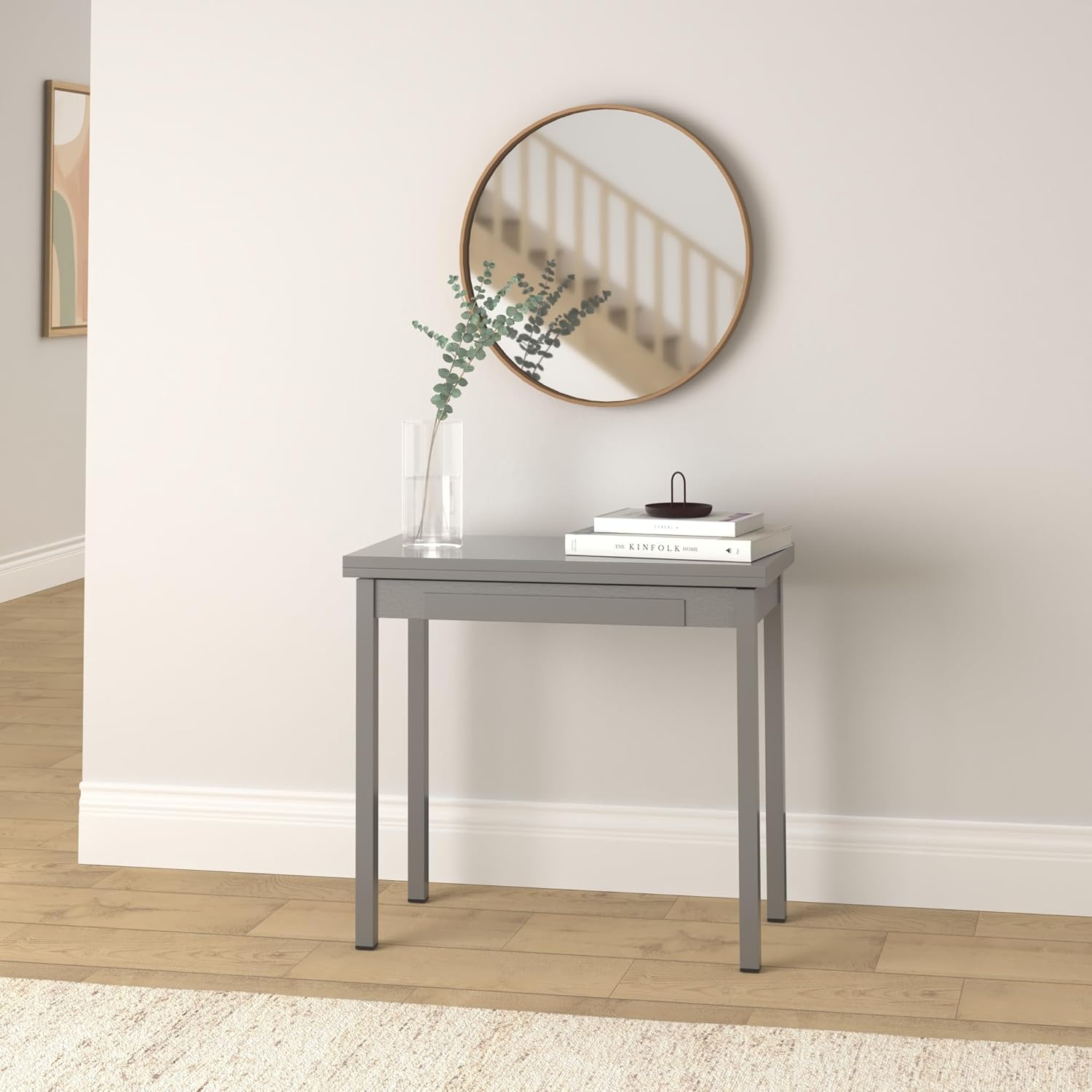 ASTIMESA Tavolo da cucina tipo libro grigio 80 x 40 cm - immagine 2