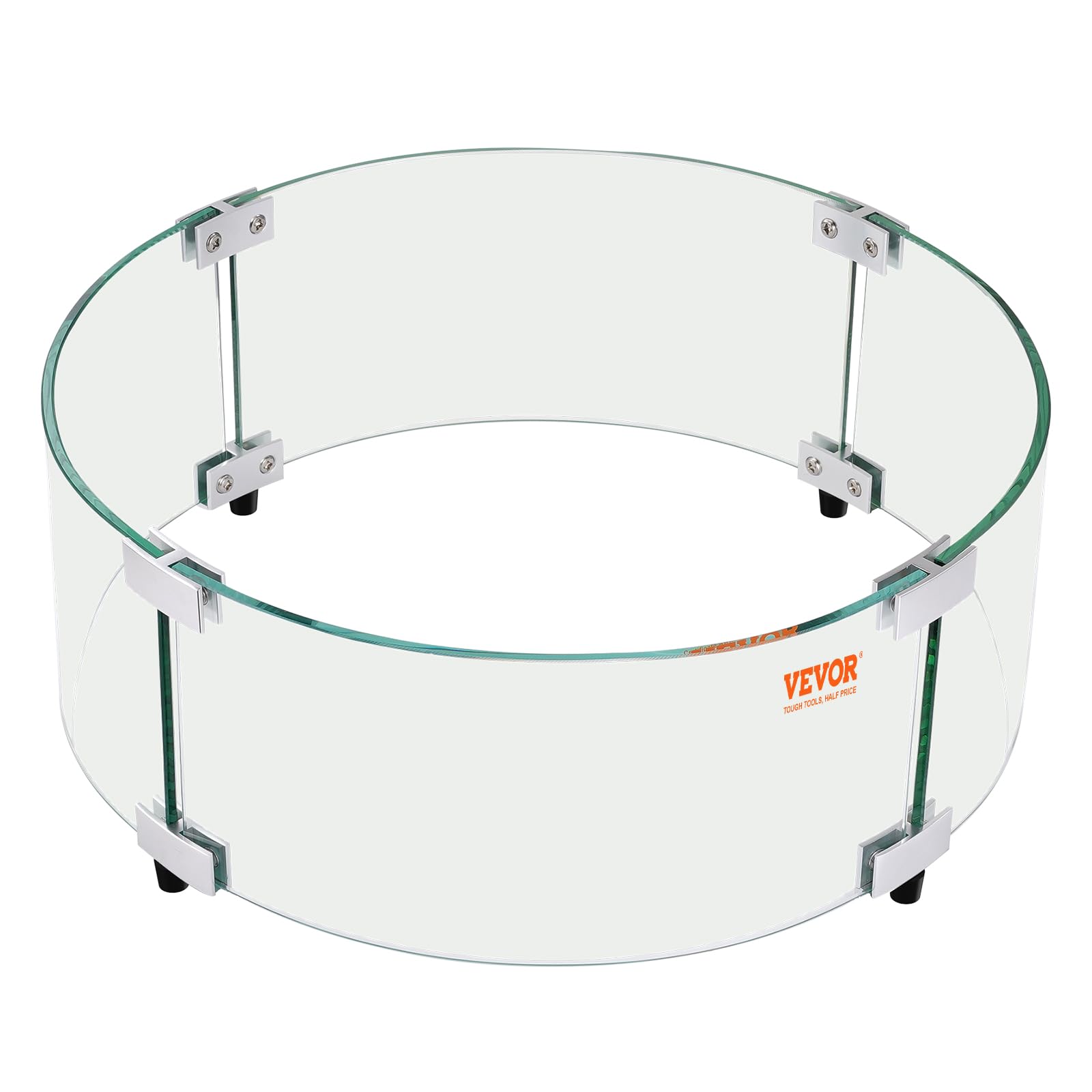 VEVOR Paravento Braciere Vetro Rotondo 29x8 Pollici
