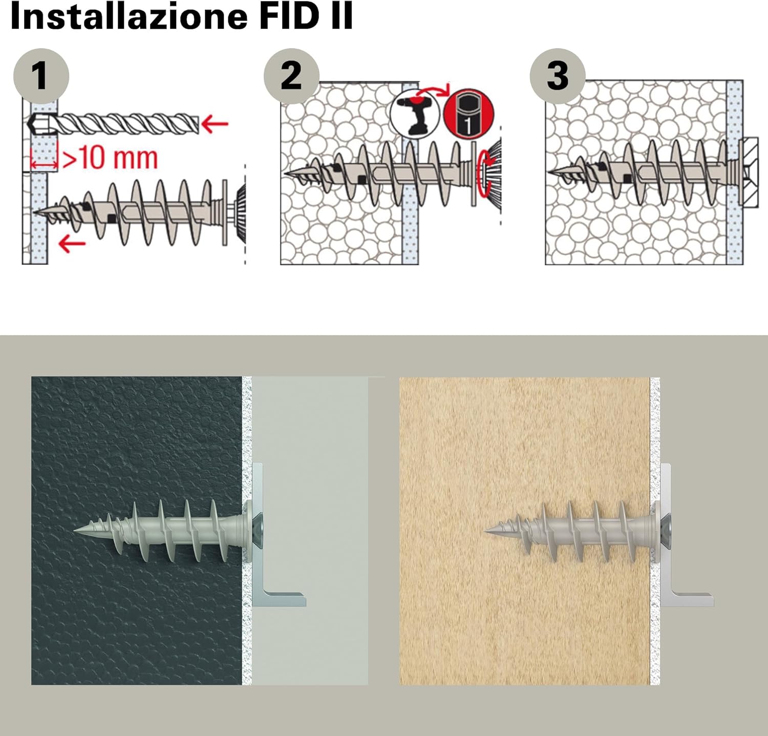 Fischer FID II 50 mm - 50x Tasselli per Cappotto - immagine 3