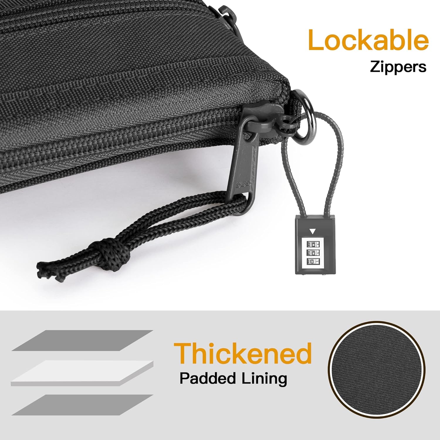 Custodie Imbottite per Pistola con Cerniera Chiudibile - immagine 4