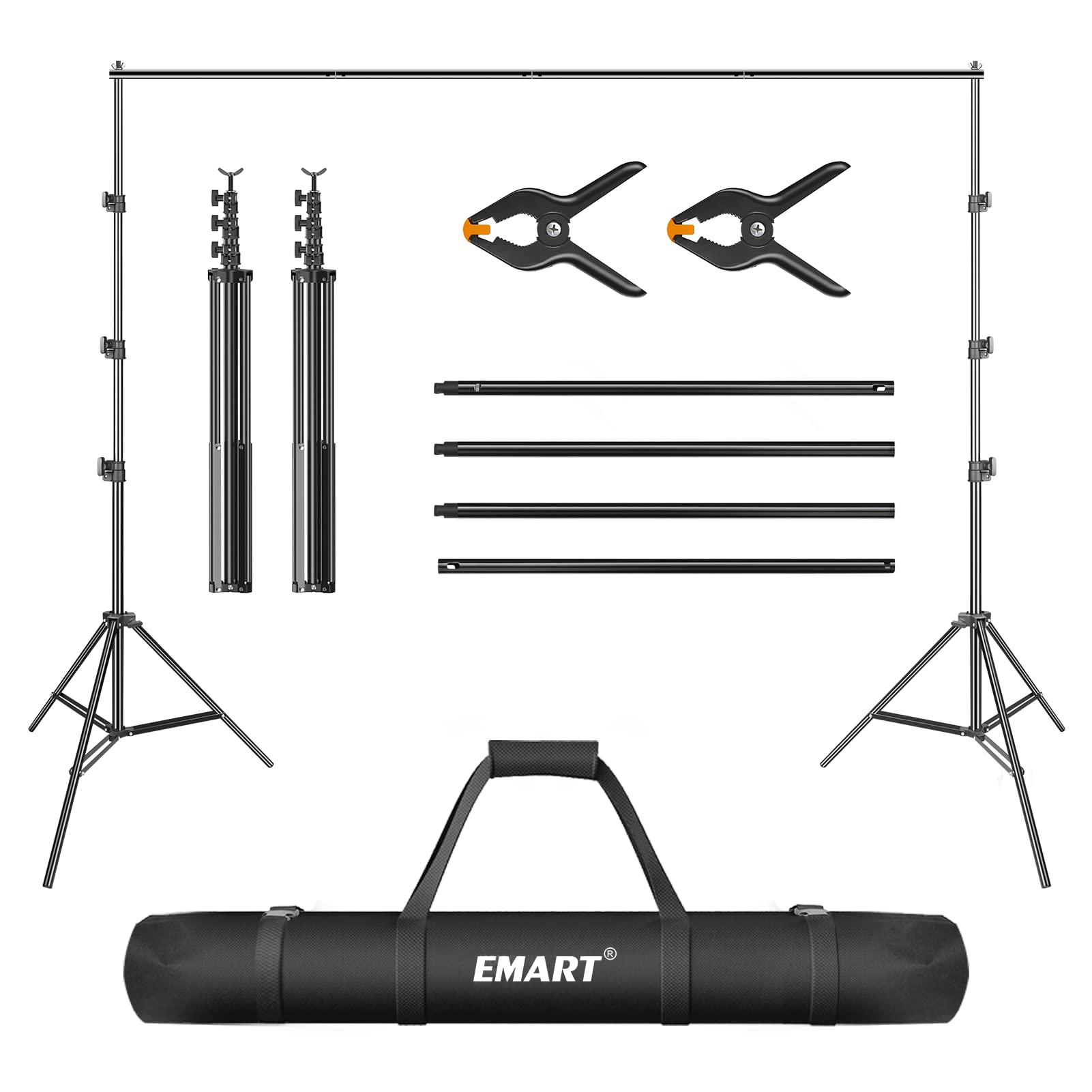 Emart Supporto Fondale Fotografico 2,6m x 3m Regolabile
