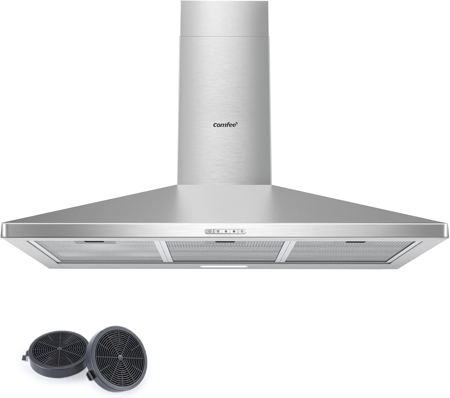 Comfee' Cappa Aspirante 90 cm PYRA17SS-90 Acciaio Inox - immagine 1