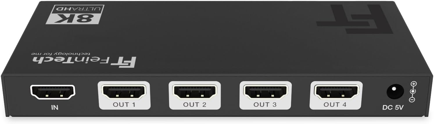 Feintech HDMI 2.1 Splitter Distributor SP410 (1 In 4 Out) - immagine 3