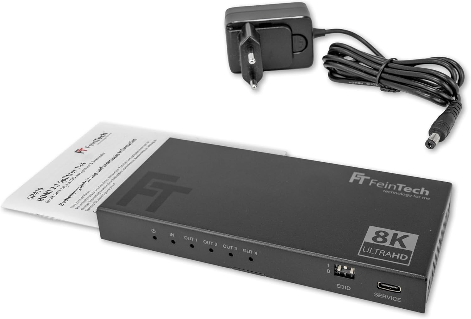 Feintech HDMI 2.1 Splitter Distributor SP410 (1 In 4 Out) - immagine 5