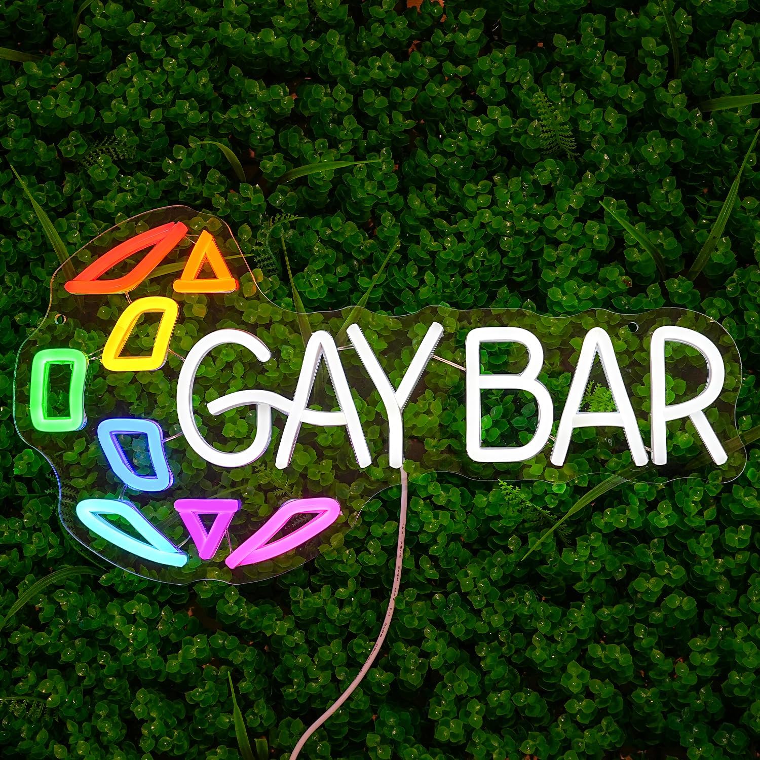 Bar Open Neon - Insegna LED Arcobaleno - immagine 2